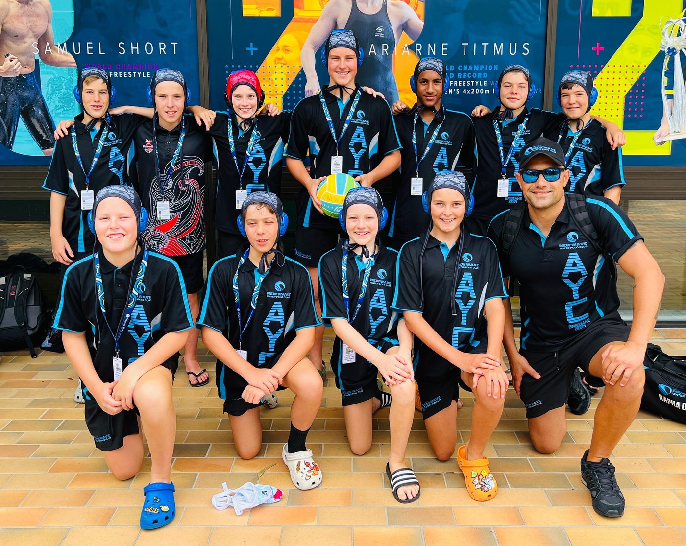 New Wave junior team at the Australian Youth Championships in Brisbane